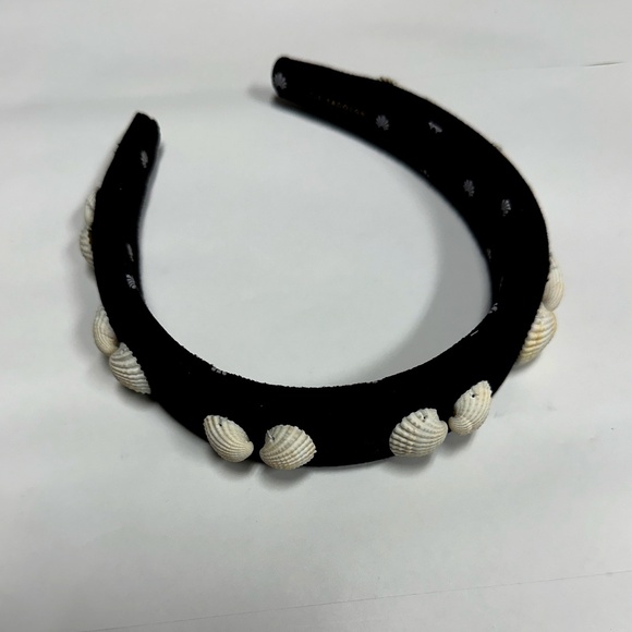 NWOT New LELE SADOUGHI JET BLACK 14K GOLD-PLATED STUDDED EAR WARMER/HEADBAND OS NWOT New LELE SADOUGHI JET BLACK 14K GOLD-PLATED STUDDED EAR  main image 4